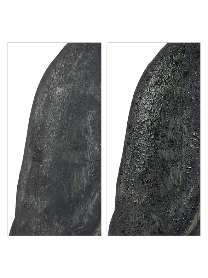 relaxdays Gartendekoration<Buddha Figur in Anthrazit - (H)70 cm