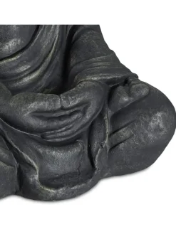relaxdays Gartendekoration<Buddha Figur in Anthrazit - (H)70 cm