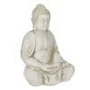relaxdays Gartendekoration<Buddha-Figur in Creme - (H)70 cm