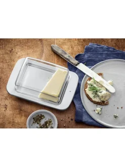 WMF Aufbewahren & Servieren<Butterdose ''Loft'' in Silber - (B)16,8 x (H)6,8 x (T)11,5 cm