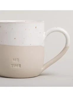 Eulenschnitt Gedeckter Tisch<Cappuccinotasse "Me Time" in Beige/ Weiß - 190 ml