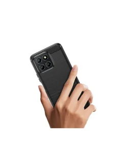 COFI 1453 Smartphones & Zubehör<Carbon Case Hülle kompatibel mit Honor 200 schwarz in Schwarz