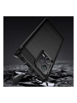 COFI 1453 Smartphones & Zubehör<Carbon Case Hülle kompatibel mit Xiaomi Redmi Note 13 4G flexible Silikon-Carbon-Hülle schwarz in Schwarz