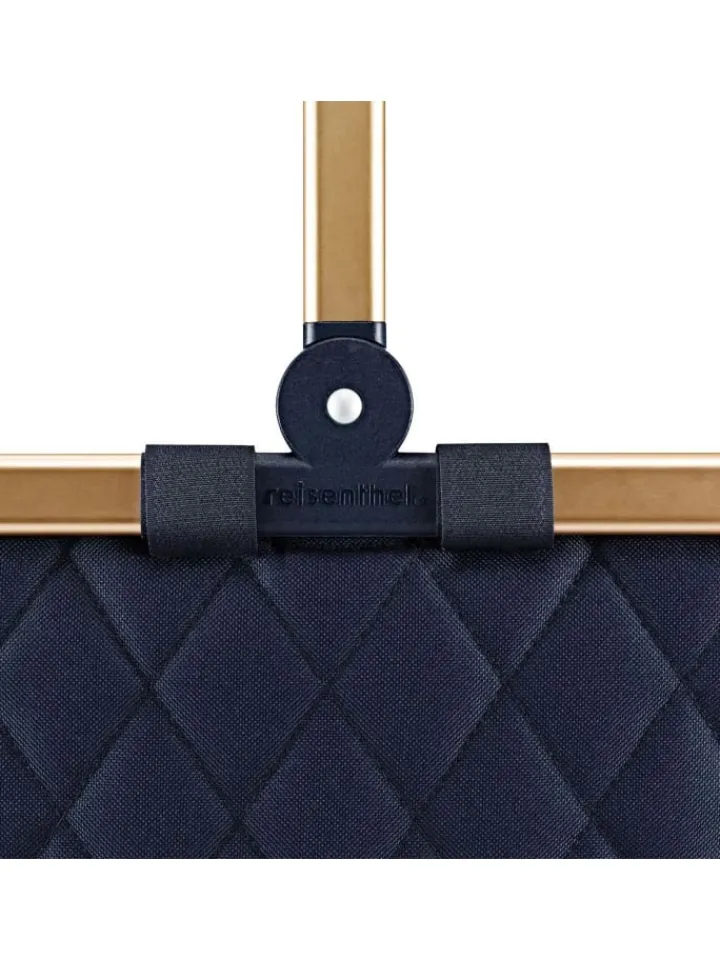 Reisenthel Einkaufstaschen & -Trolleys<Carrybag - Einkaufskorb (cord dark matcha) in frame rhombus midnight gold