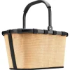Reisenthel Einkaufstaschen & -Trolleys<Carrybag - Einkaufskorb (cord dark matcha) in frame raffia black
