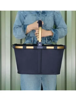 Reisenthel Einkaufstaschen & -Trolleys<Carrybag - Einkaufskorb (cord dark matcha) in midnight gold