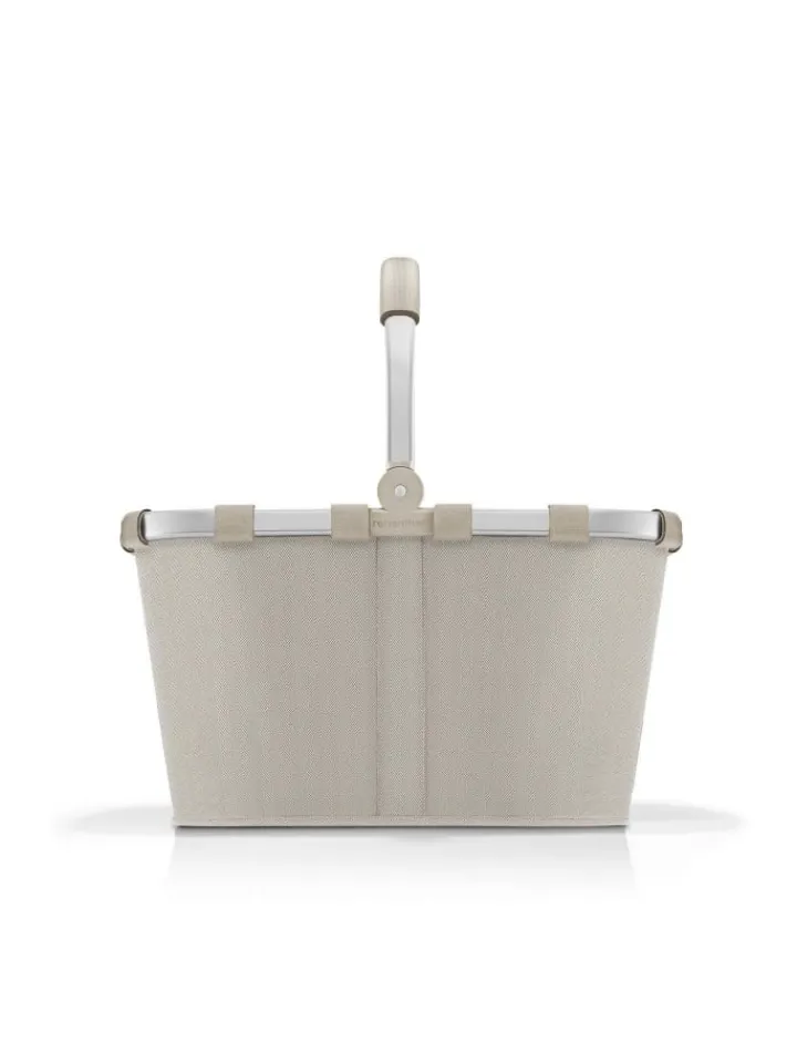 Reisenthel Einkaufstaschen & -Trolleys<Carrybag - Einkaufskorb (cord dark matcha) in herringbone sand