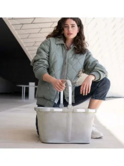 Reisenthel Einkaufstaschen & -Trolleys<Carrybag - Einkaufskorb (cord dark matcha) in herringbone sand