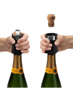 Dreamfarm Weitere Haushaltshelfer<Champagneröffner ''Champop'' in Schwarz - (H)6,5 x Ø 4,5 cm