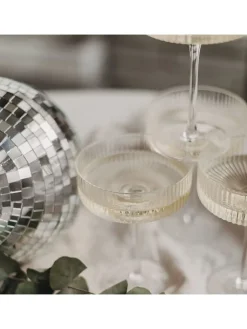 Eulenschnitt Gedeckter Tisch<Champagnerglas "Auf das Leben" - 280 ml