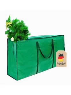 Intirilife Künstliche Weihnachtsbäume<Christbaum Aufbewahrungstasche Tannenbaum - Größe 135 x 34 x 68 cm in Grün