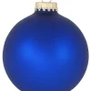 Krebs Glas Lauscha Weihnachtsschmuck<Christbaumkugeln in Blau - 4 Stück