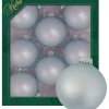 Krebs Glas Lauscha Weihnachtsschmuck<Christbaumkugeln in Hellblau - 8 Stück