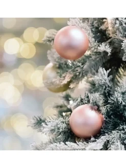 WellHome Weihnachtsschmuck<Christbaumkugeln in Rosa/ Gold - 20 Stück - Ø 4 cm