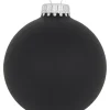 Krebs Glas Lauscha Weihnachtsschmuck<Christbaumkugeln in Schwarz - 8 Stück - Ø 7 cm