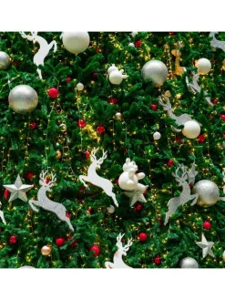 WellHome Weihnachtsschmuck<Christbaumkugeln in Silber - 35 Stück - Ø 6 cm