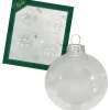 Krebs Glas Lauscha Weihnachtsschmuck<Christbaumkugeln in Transparent - 4 Stück