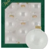 Krebs Glas Lauscha Weihnachtsschmuck<Christbaumkugeln in Transparent - 8 Stück