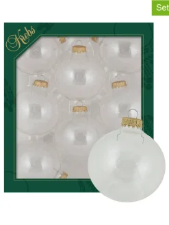 Krebs Glas Lauscha Weihnachtsschmuck<Christbaumkugeln in Transparent - 8 Stück