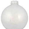 Krebs Glas Lauscha Weihnachtsschmuck<Christbaumkugeln in Weiß - 6 Stück - Ø 7 cm