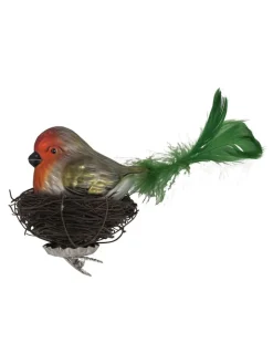 Krebs Glas Lauscha Weihnachtsschmuck<Christbaumornament "Vogel" in Bunt - (B)20 cm