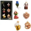 Krebs Glas Lauscha Weihnachtsschmuck<Christbaumornamente "Oktoberfest" in Bunt - 6 Stück - (H)5 cm