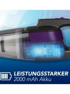 CLEANmaxx Staubsauger<Akku-Handstaubsauger - kabel- & beutellos - mit EPA-Filter & LED-Licht