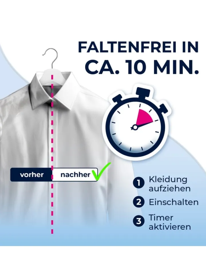 CLEANmaxx Bügeleisen<Bügler für Hemden, Blusen & Hosen - Schwarz