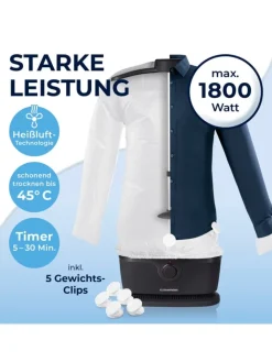 CLEANmaxx Bügeleisen<Bügler für Hemden, Blusen & Hosen - Schwarz
