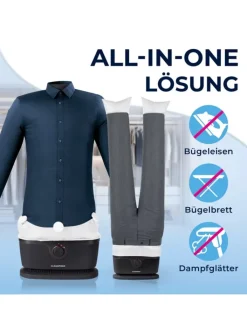 CLEANmaxx Bügeleisen<Bügler für Hemden, Blusen & Hosen - Schwarz