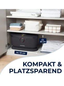 CLEANmaxx Bügeleisen<Bügler für Hemden, Blusen & Hosen - Schwarz