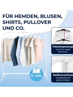 CLEANmaxx Bügeleisen<Bügler mit Timerfunktion für Hemden & Blusen - silber/schwarz