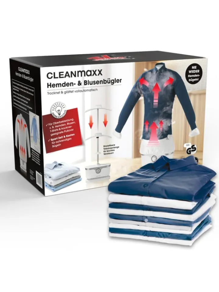 CLEANmaxx Bügeleisen<Hemden-Bügler mit Timerfunktion - silber/weiß