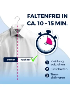 CLEANmaxx Bügeleisen<Hemdenbügler PRO STEAM - automatisch auffrischen, trocknen und bügel