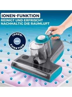 CLEANmaxx Staubsauger<Milben-Handstaubsauger mit UV-C-Licht 450W grau/blau