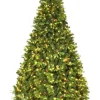 COSTWAY Künstliche Weihnachtsbäume<240cm LED Künstlicher Weihnachtsbaum in Grün