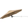 COSTWAY Gartenmöbel<Ø247cm Sonnenschirm wandmontiert in Hellbraun