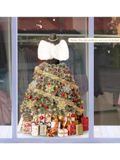 COSTWAY Künstliche Weihnachtsbäume<150cm Weihnachtsbaum in Schneiderpuppen-Optik in Grün