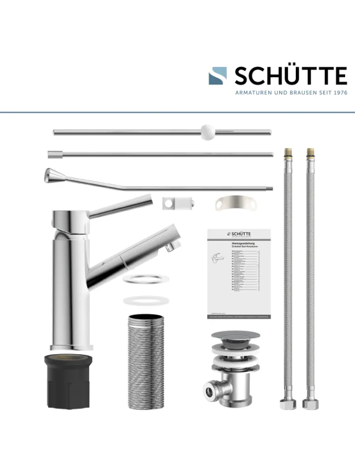 Franz Joseph Schütte Badarmaturen<CORNWALL Waschtischarmatur, Chrom