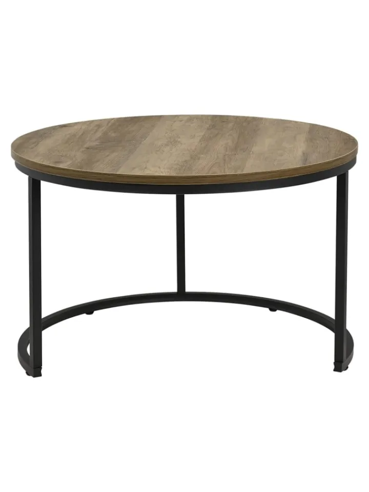 en.casa Tische<Couchtisch Christchurch in Braun (H)47cm (B)74cm (L)74cm