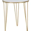 Mauro Ferretti Tische<Couchtisch in Gold - (H)58,5 x Ø 50 cm