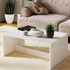 Evila Tische<Couchtisch in Weiß - (B)90 cm - (H)41,4 cm - (T)60 cm
