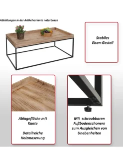 MCW Möbel-Sets<Couchtisch K71, Dunkelgrau