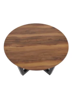 MCW Möbel-Sets<Couchtisch -M61 Laminat Melamin Ø80cm