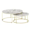 FineBuy Tische<Couchtisch "SV73779" in Gold / Golden