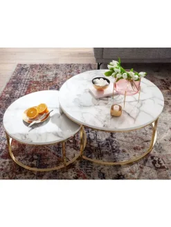 FineBuy Tische<Couchtisch "SV73779" in Gold / Golden