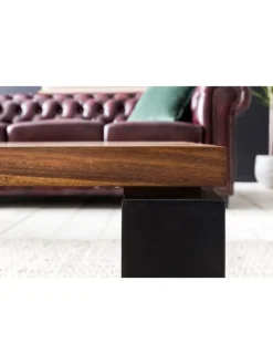 KADIMA DESIGN Tische<Couchtisch WL5.650 115x35x60 cm Massiv Holz Sofatisch mit