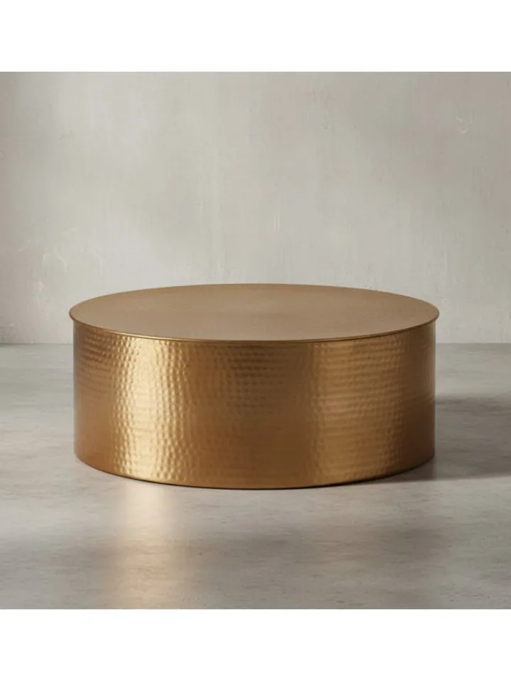 KADIMA DESIGN Tische<Couchtisch 75x31x75 cm Aluminium Beistelltisch Orientalisch