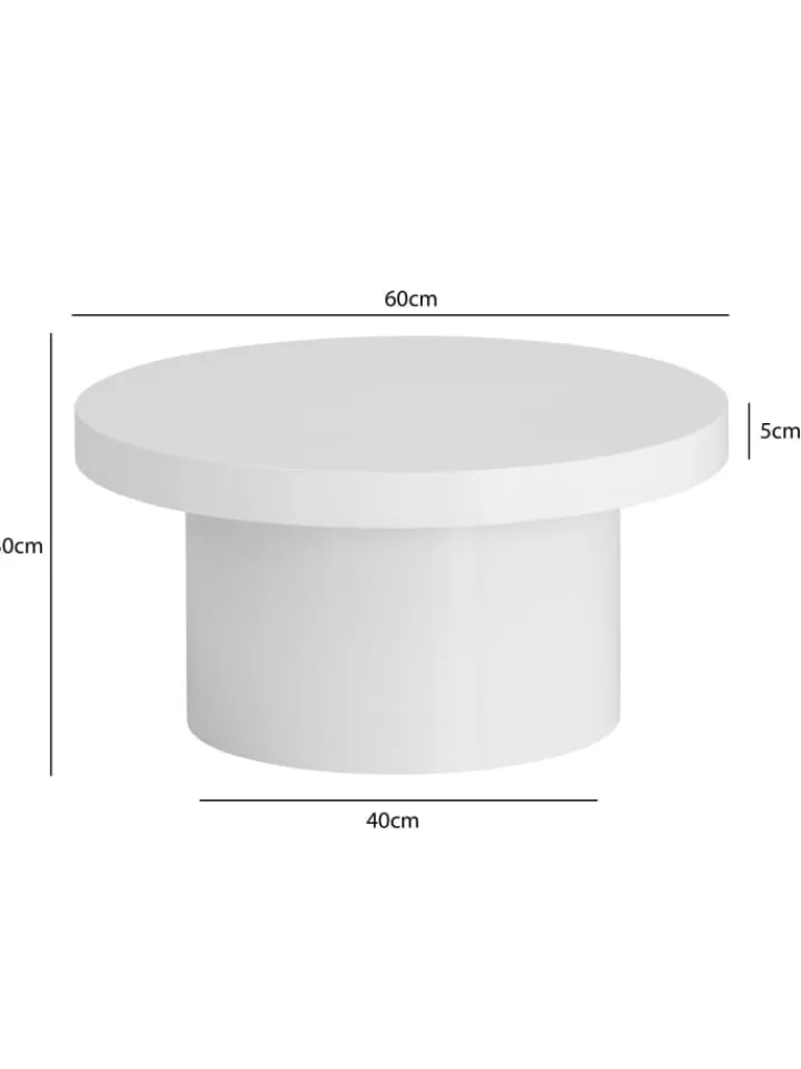 KADIMA DESIGN Tische<Couchtisch 60x60x30 cm Sofatisch in Hochglanz Modern, Design
