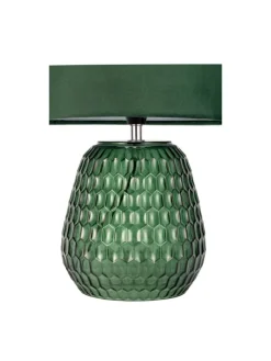 Pauleen Tischleuchten<Crystal Velours Tischleuchte max40W E14 Grün 230V Glas/Stoff